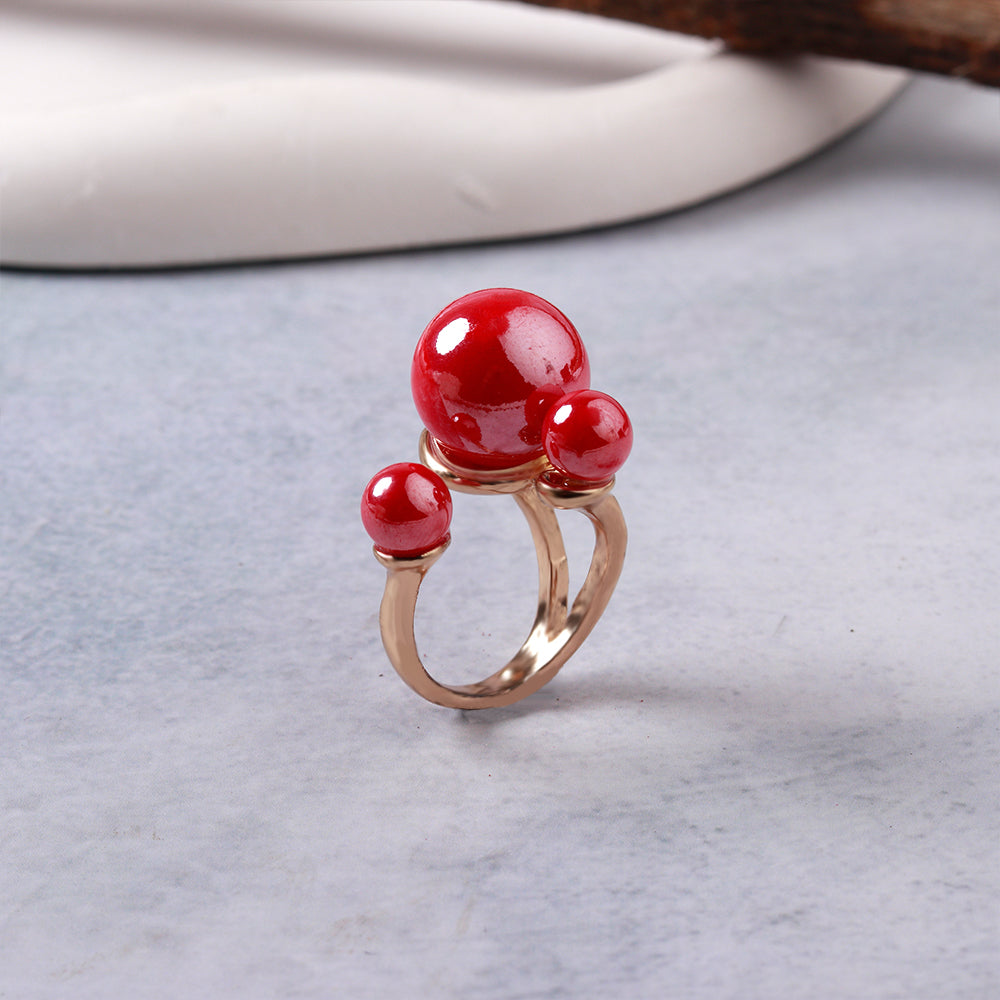 Gilded Glow- Shiny Metal Ring