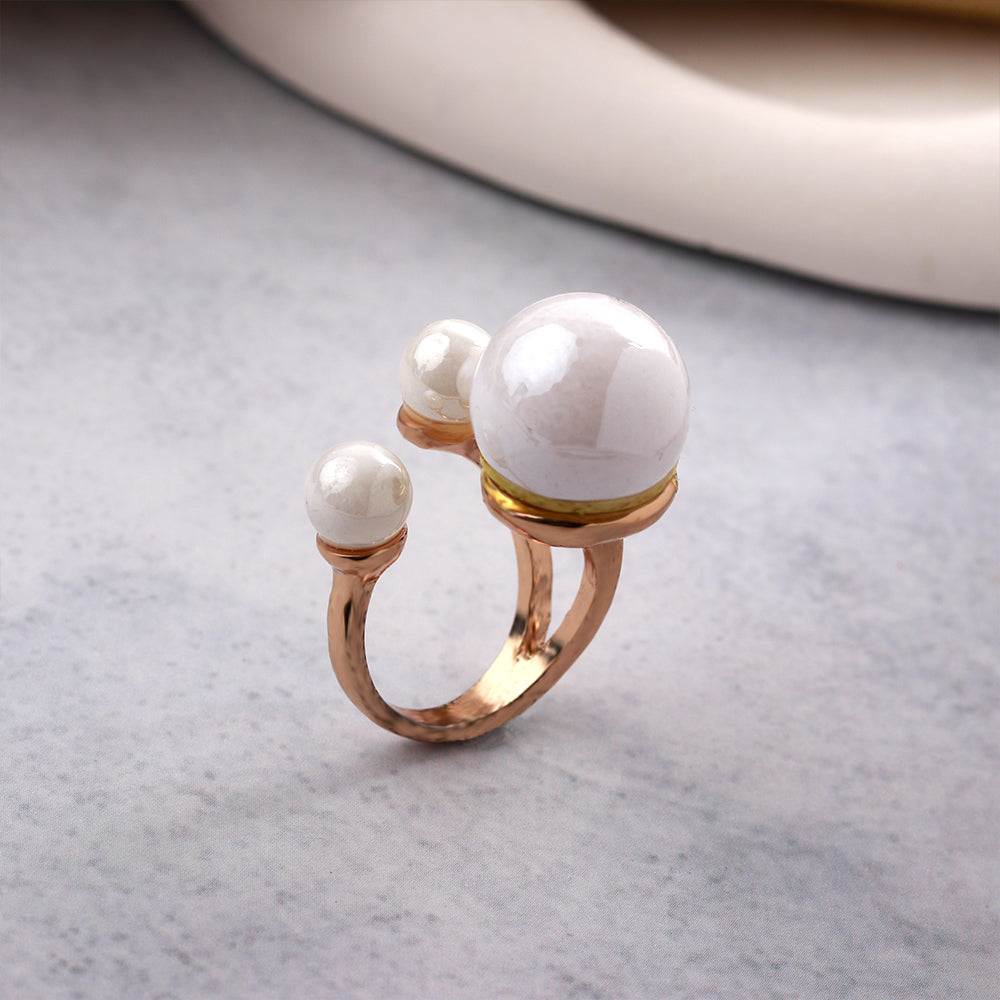 Gilded Glow- Shiny Metal Ring