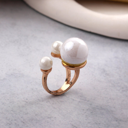 Gilded Glow- Shiny Metal Ring