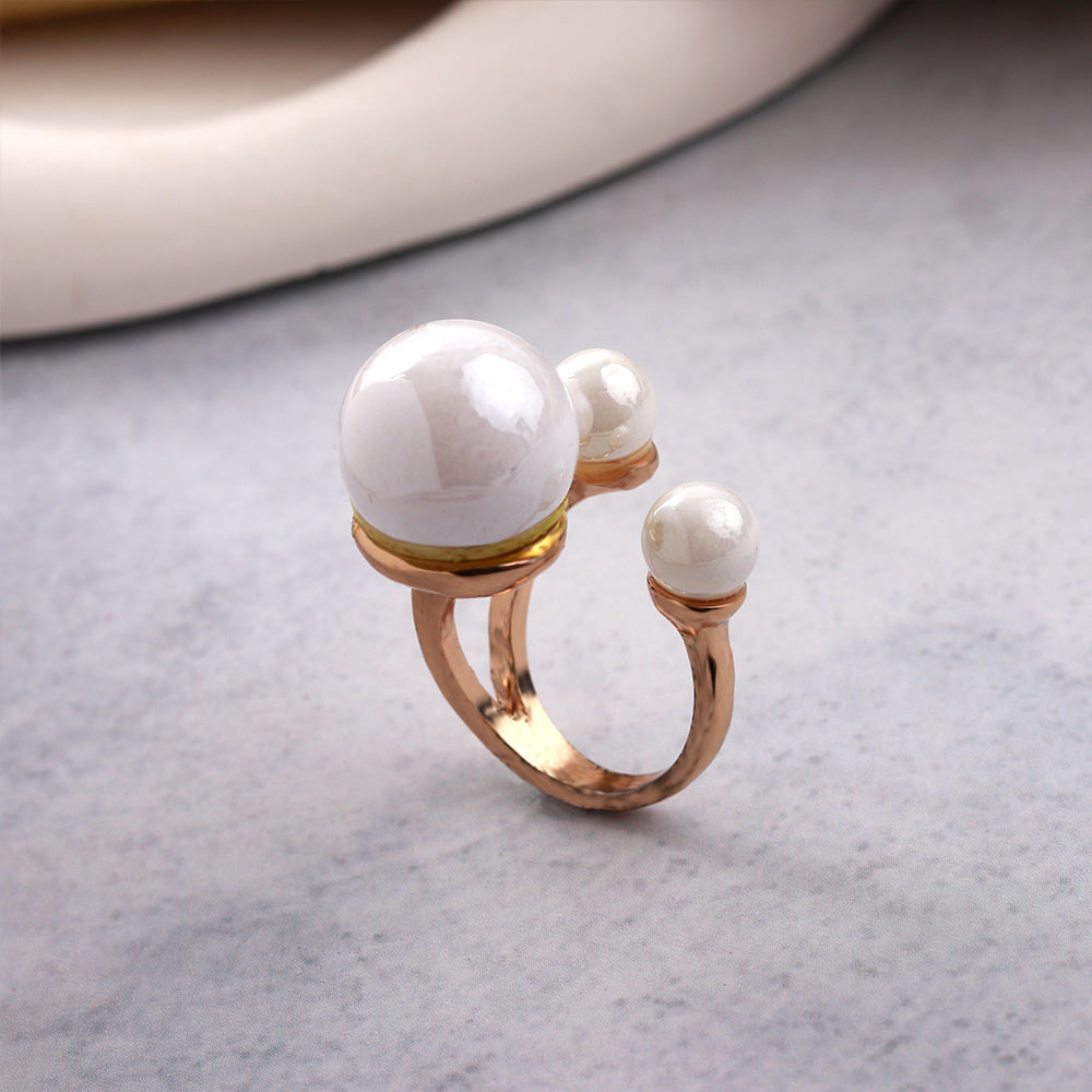 Gilded Glow- Shiny Metal Ring