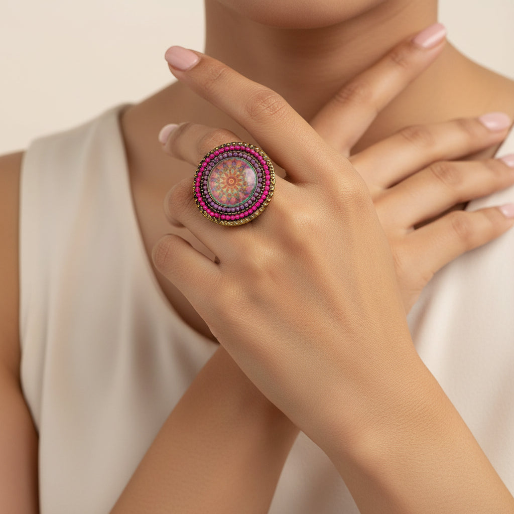 Divine Balance- Mandala ring