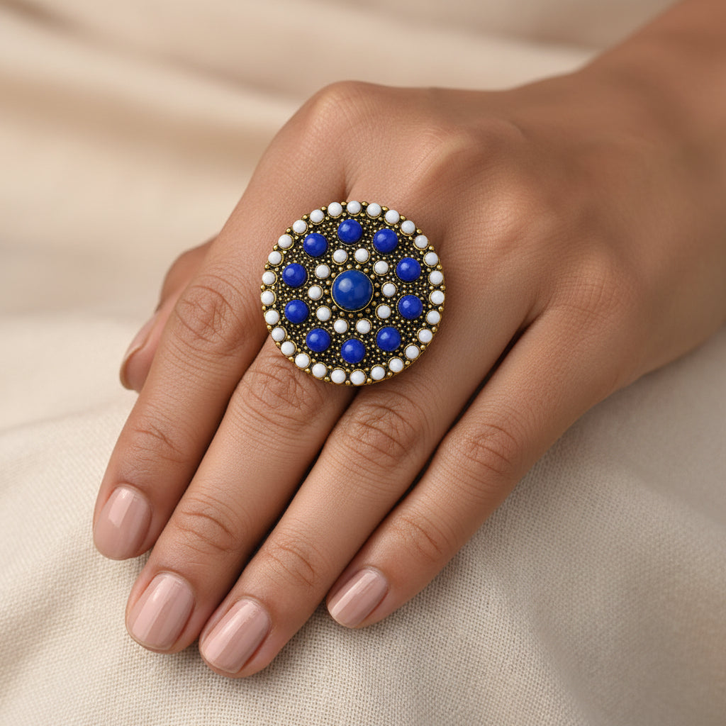 Echo Form- Pearl studded ring