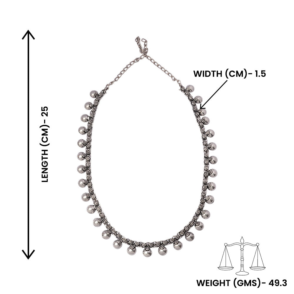 Navodita- Long Brass Neckpiece