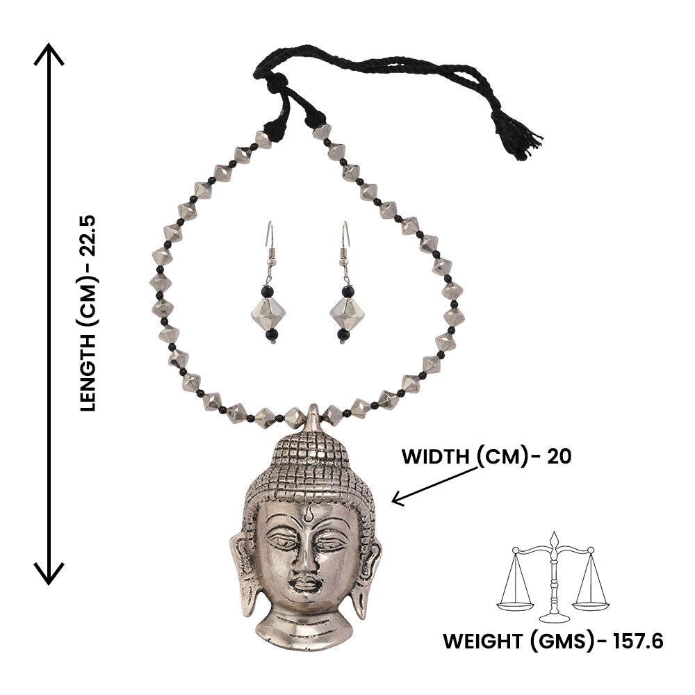 Shantika- Buddha Brass Neckpiece Set