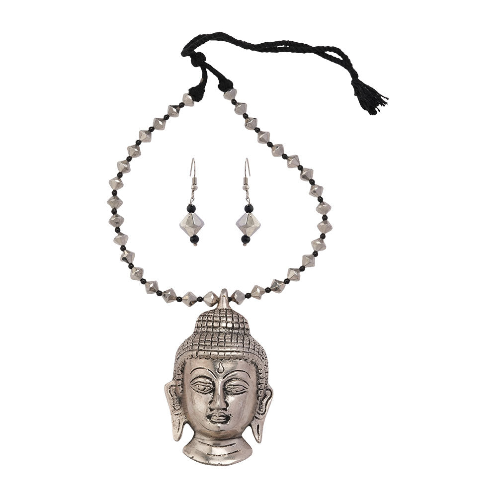 Shantika- Buddha Brass Neckpiece Set