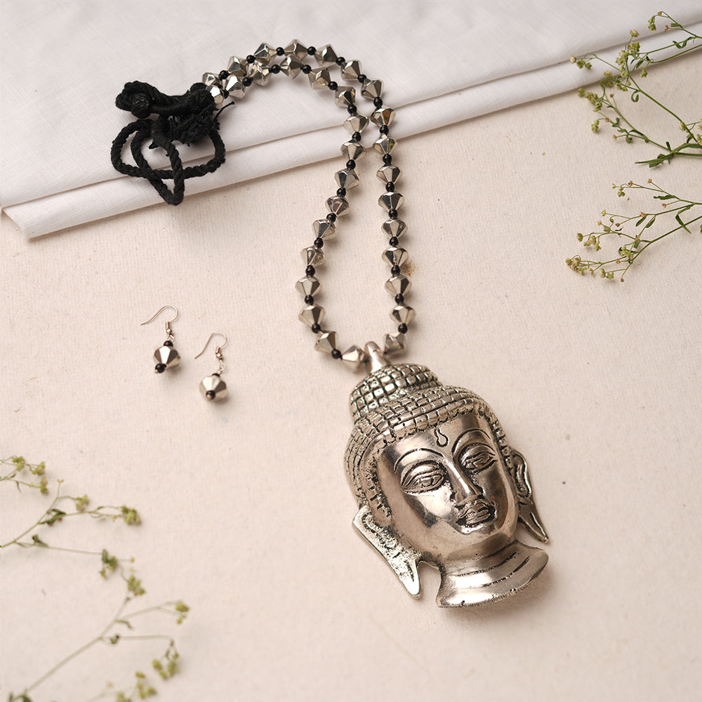 Shantika- Buddha Brass Neckpiece Set
