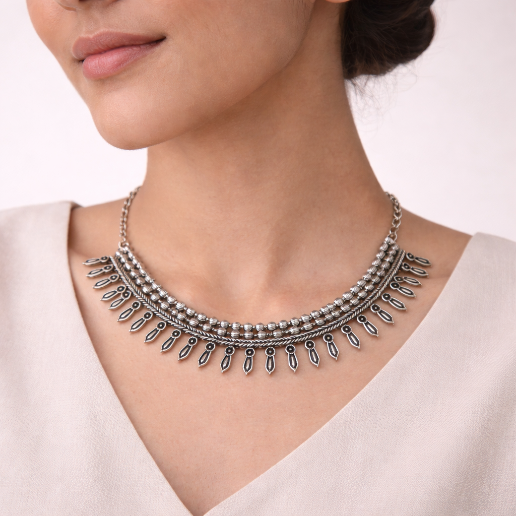 Suruchi- Oxidised Necklace