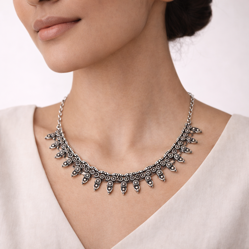 Ragmala- Oxidised Necklace