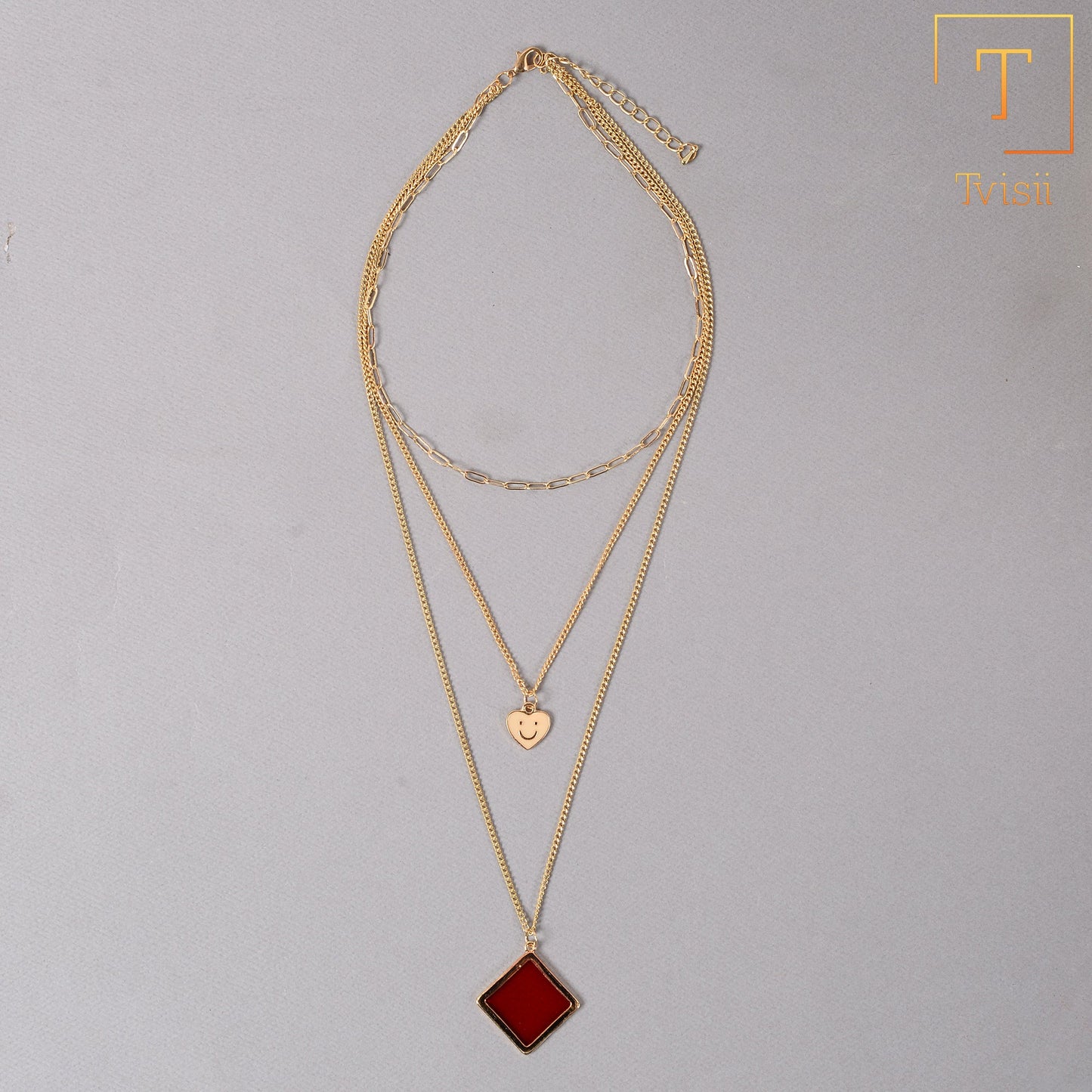 Halo Flow- golden minimal layered necklace