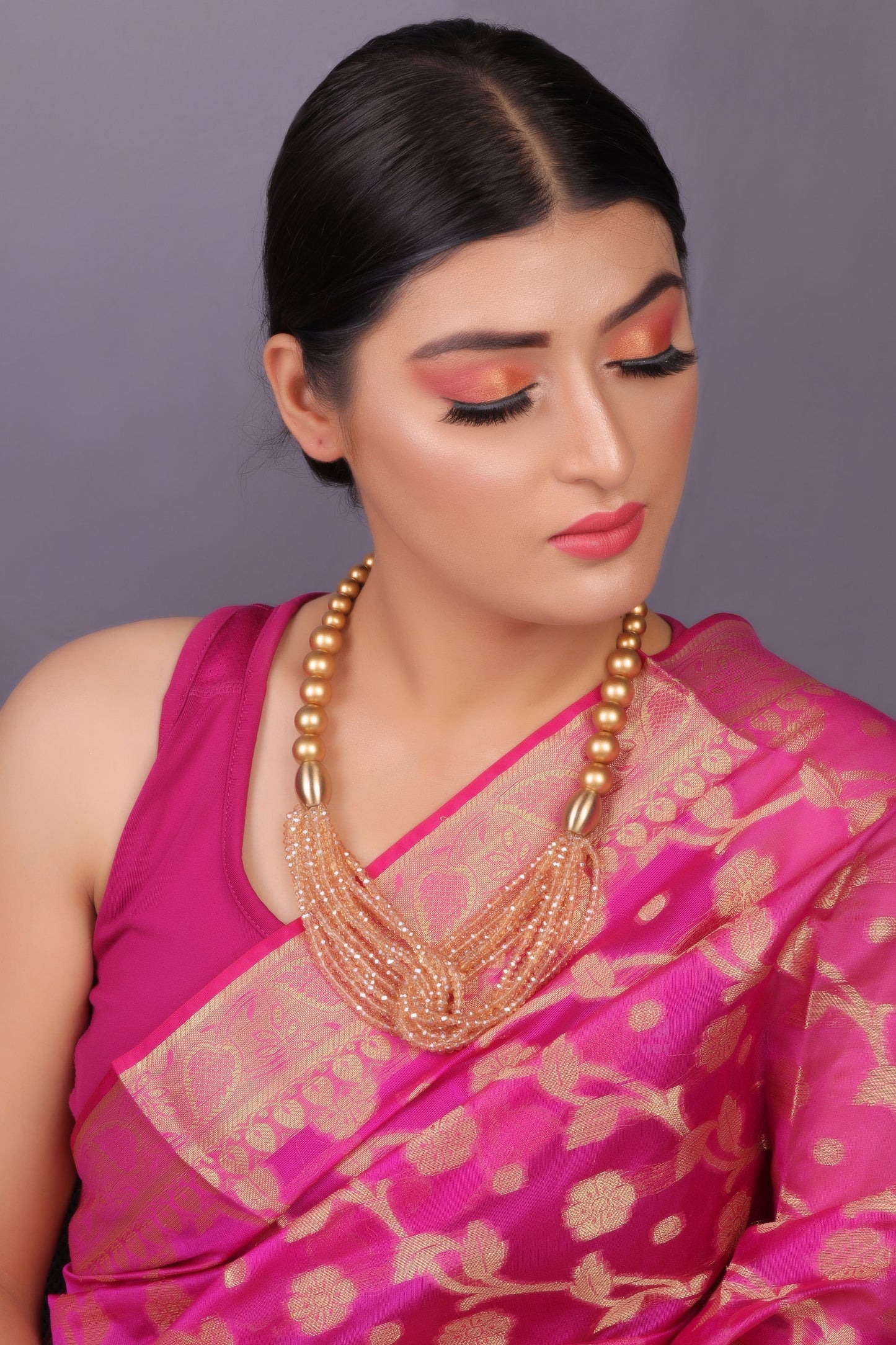 Colour Storm- Beaded Statement Neckpiece
