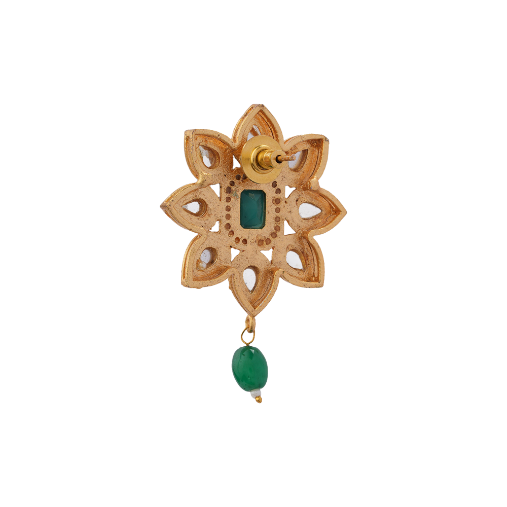 Meenakari Necklace Set (Green)