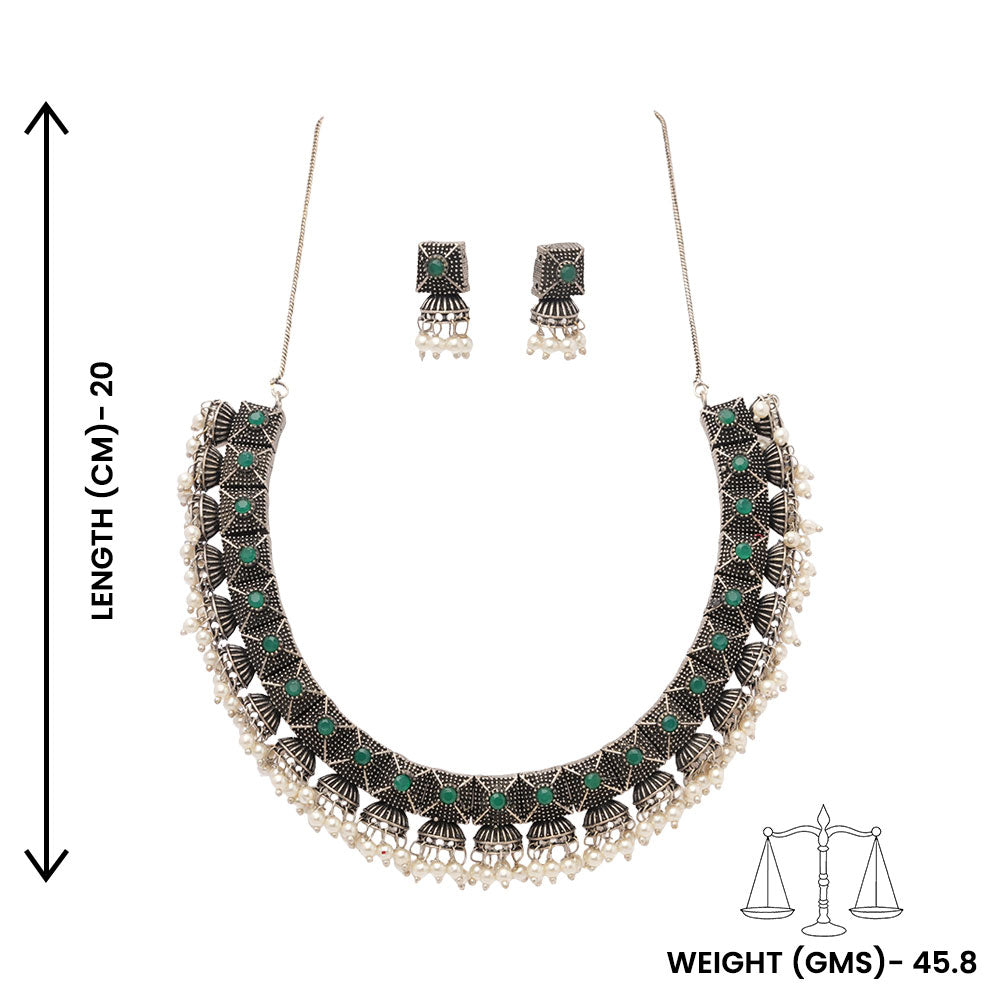 Kanakangi- Oxidised Necklace Set