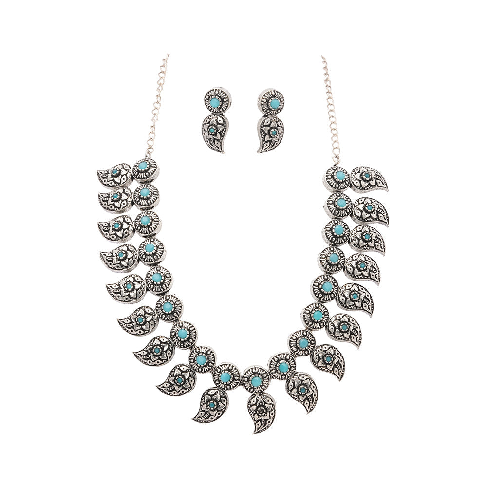 Rajlaxmi- Brass Necklace Set