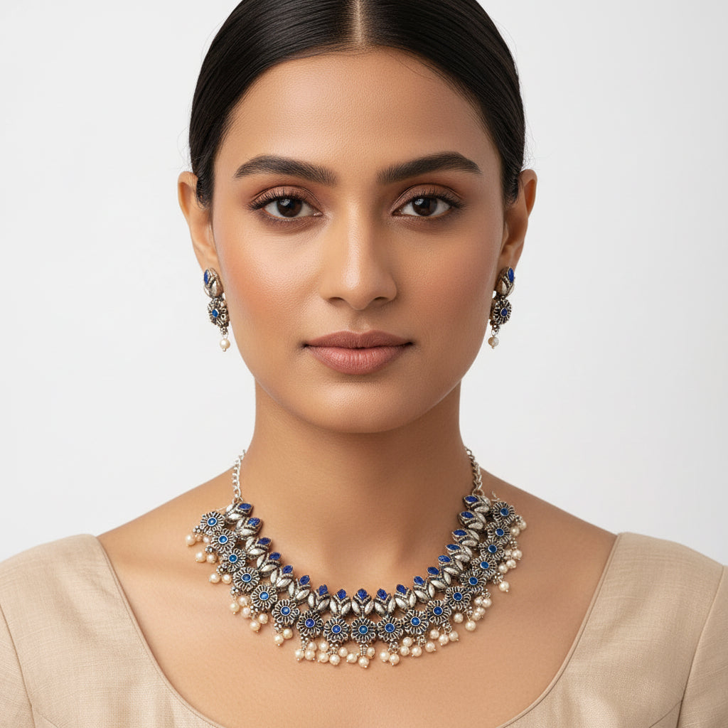 Sumedha – Stone-Studded Necklace Set