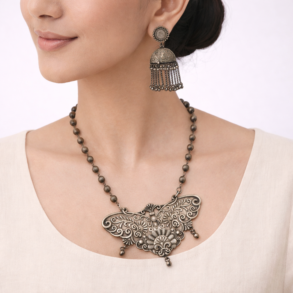 Kalpita- Brass Neckpiece Set