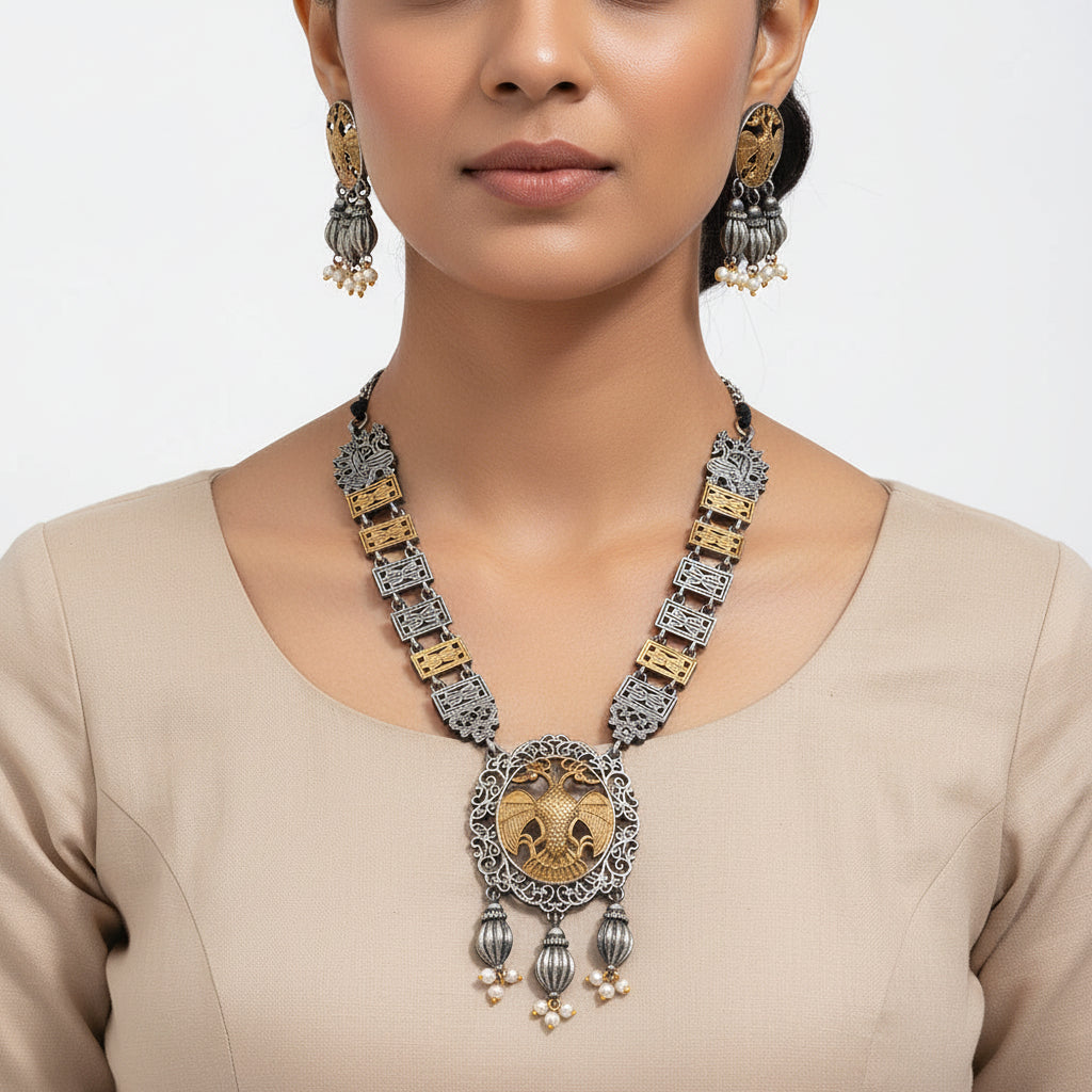 Shakuntala – Dual Toned Neckpiece Set