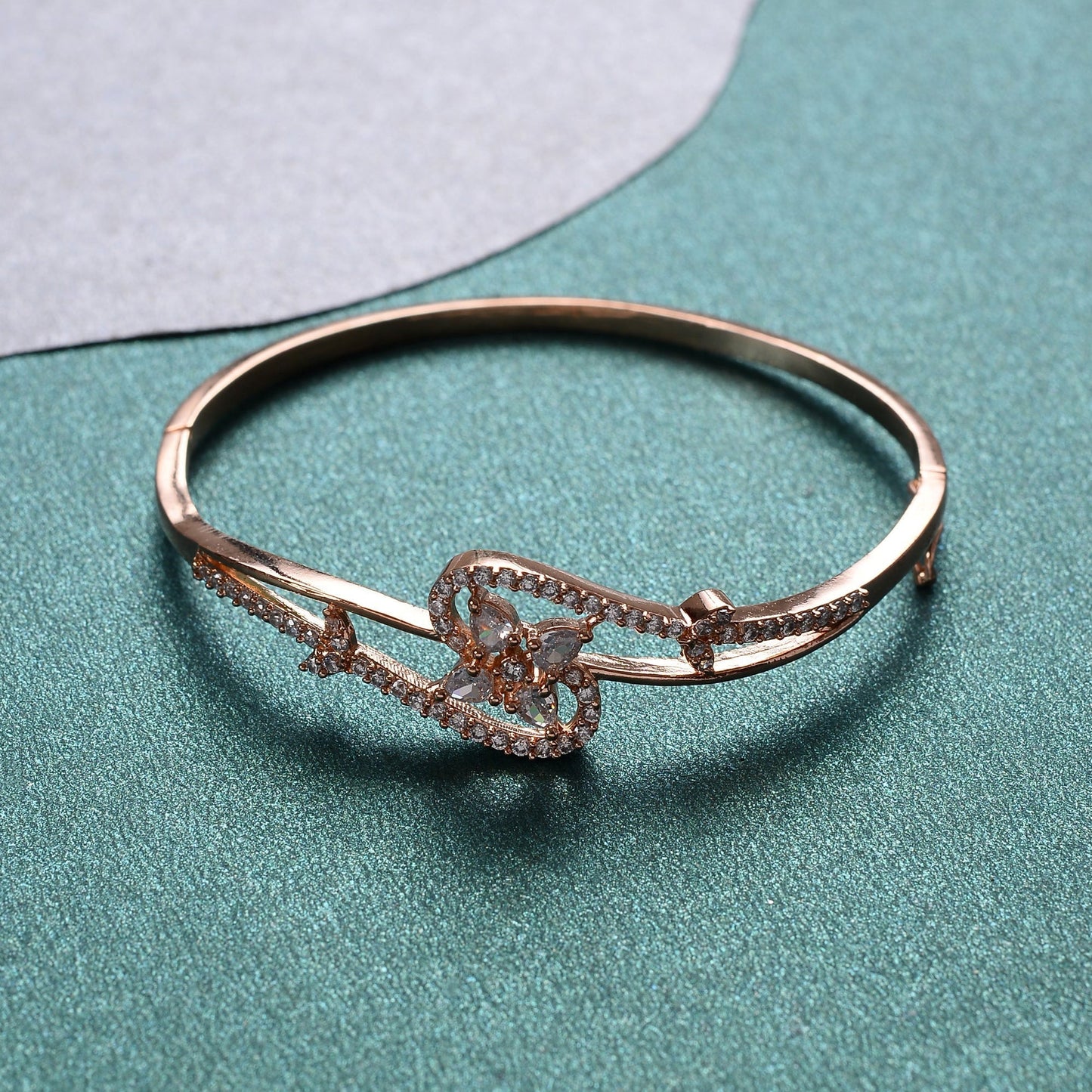 Miralune- Zirconia Studded Fancy Bracelet