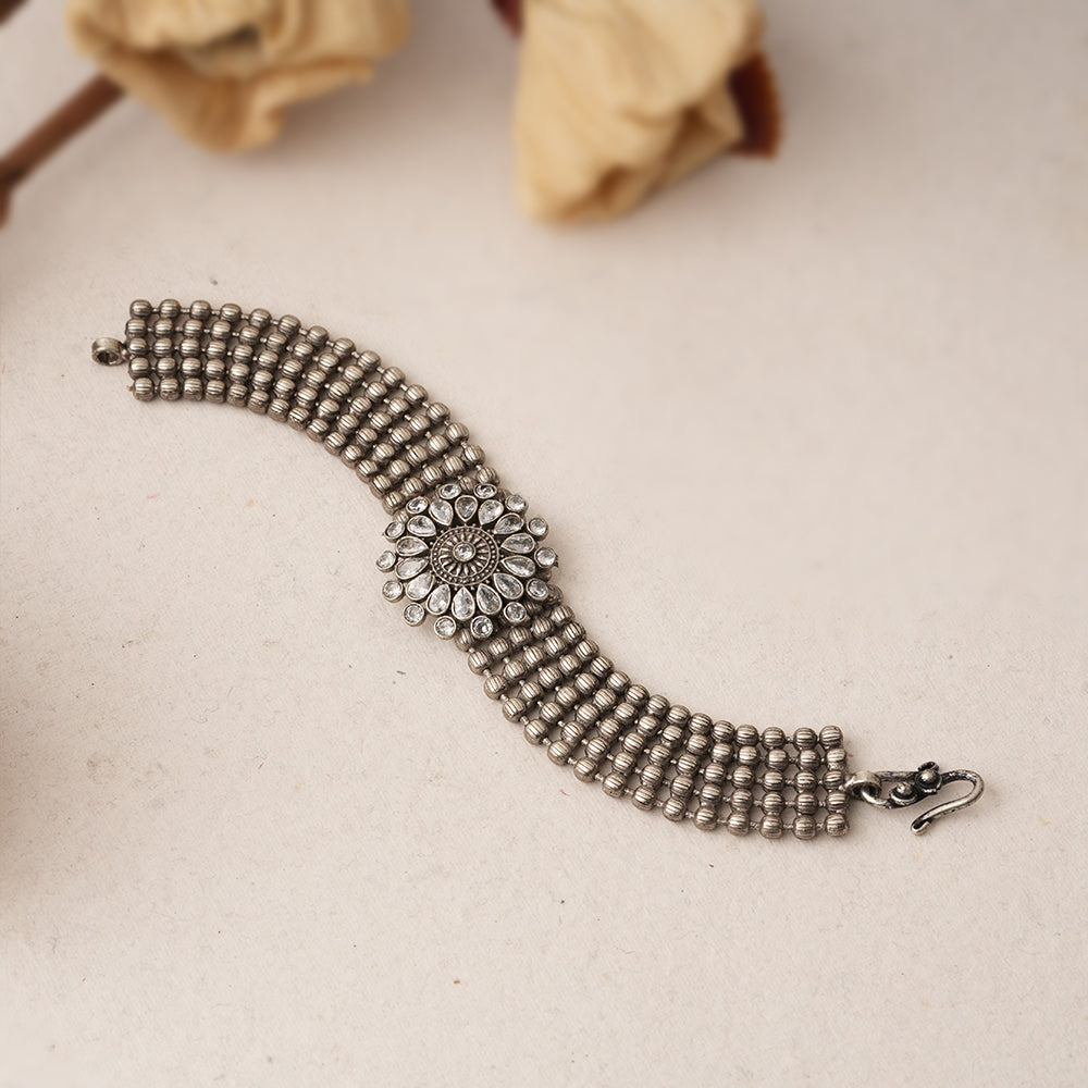 Vistaar- Oxidised beaded bracelet