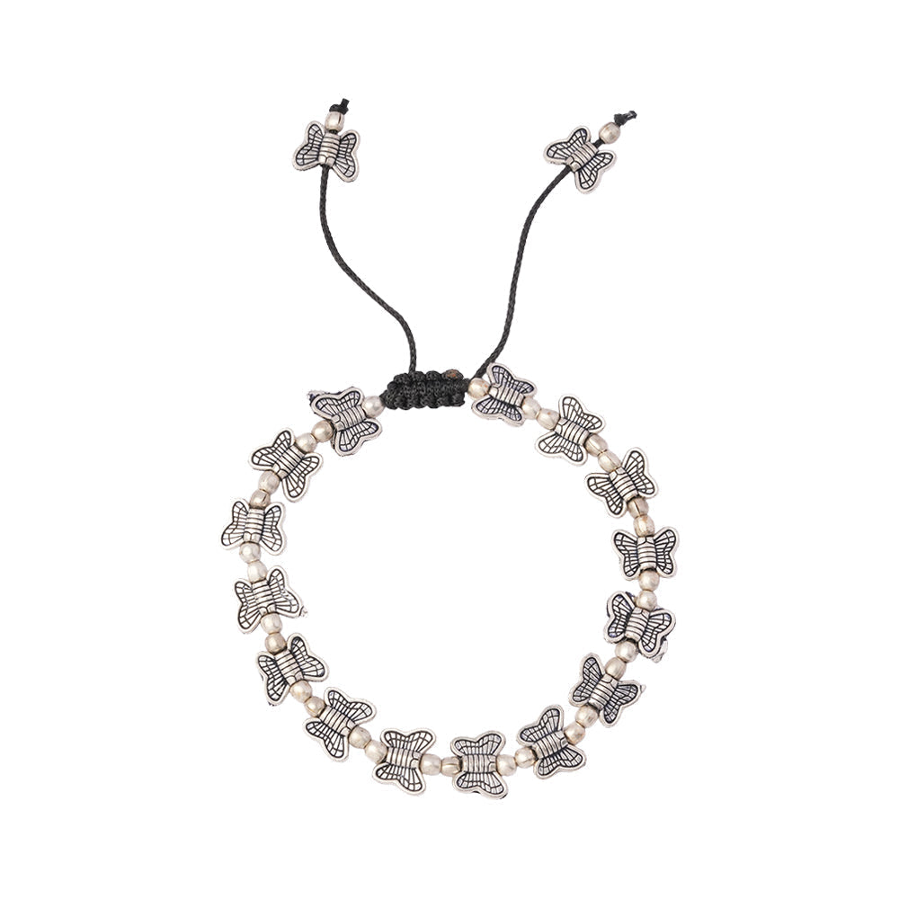 RajTitli- Oxidised beaded bracelet