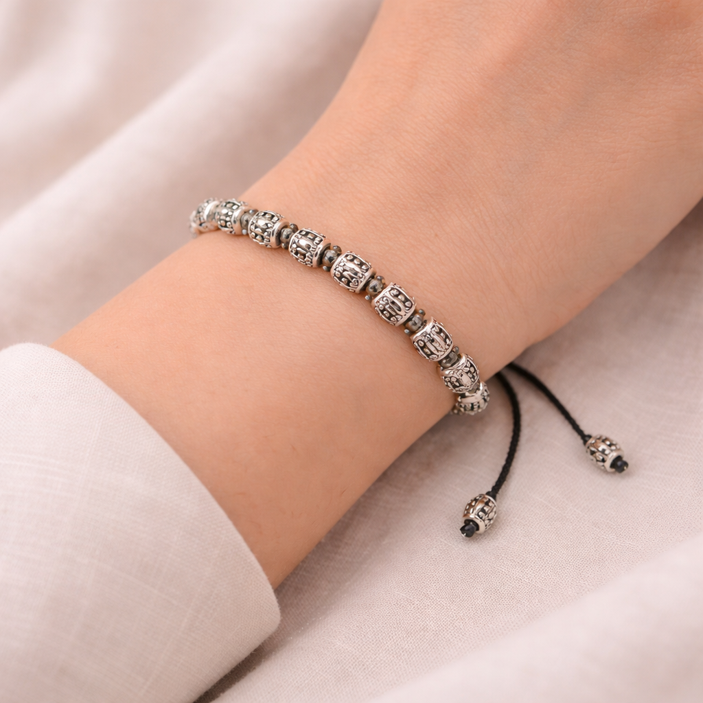 Sitaara- Oxidised beaded bracelet