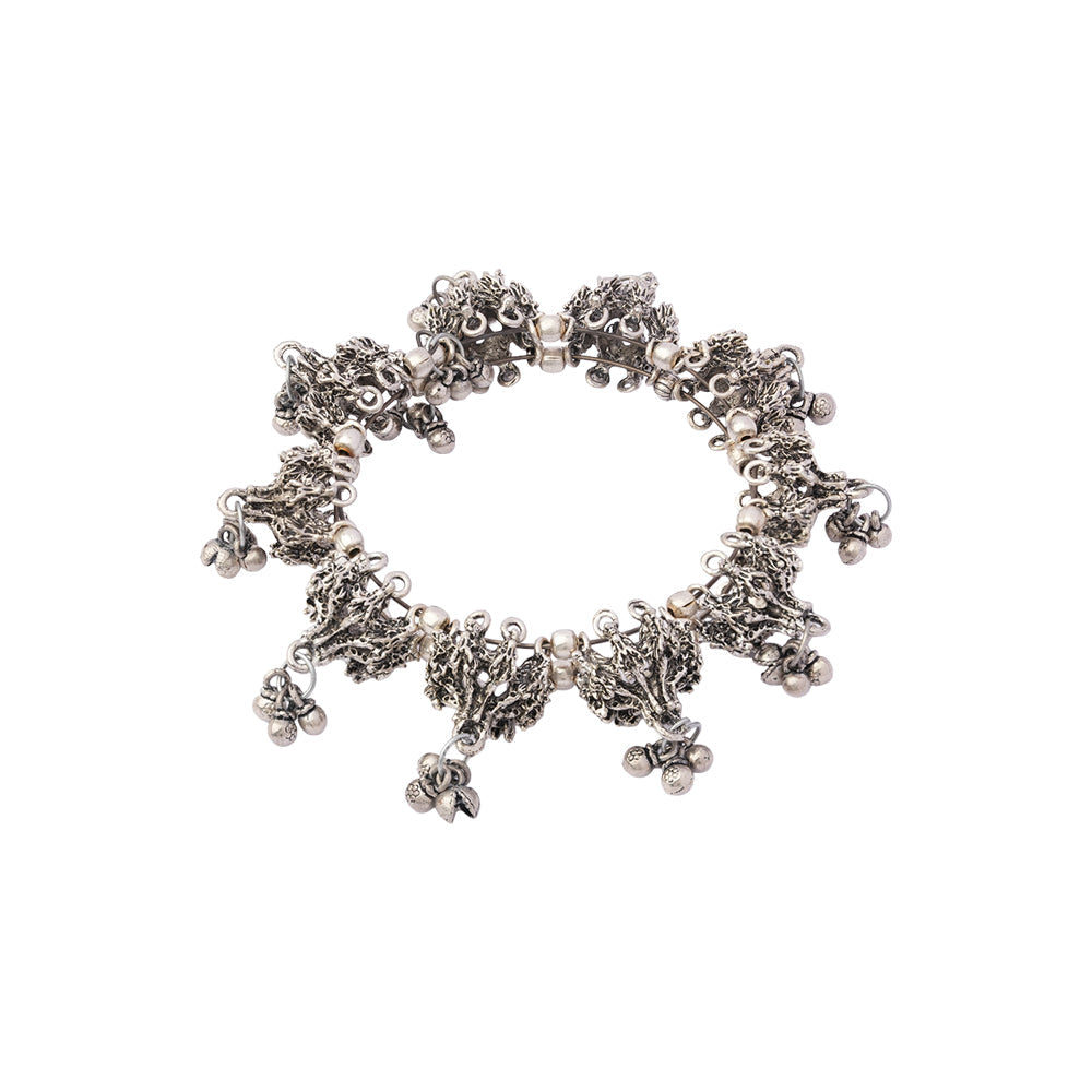 Jhilmil- Oxidised brass bracelet.