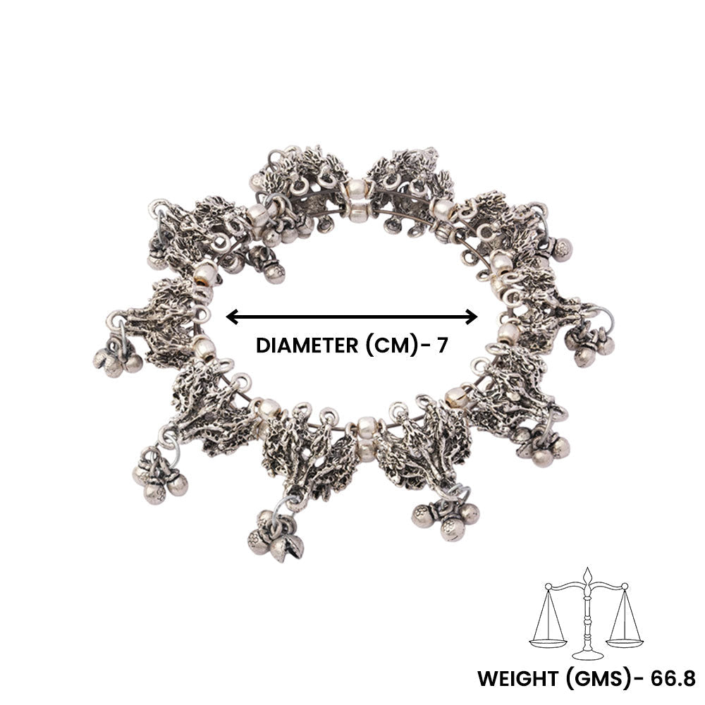 Jhilmil- Oxidised brass bracelet.