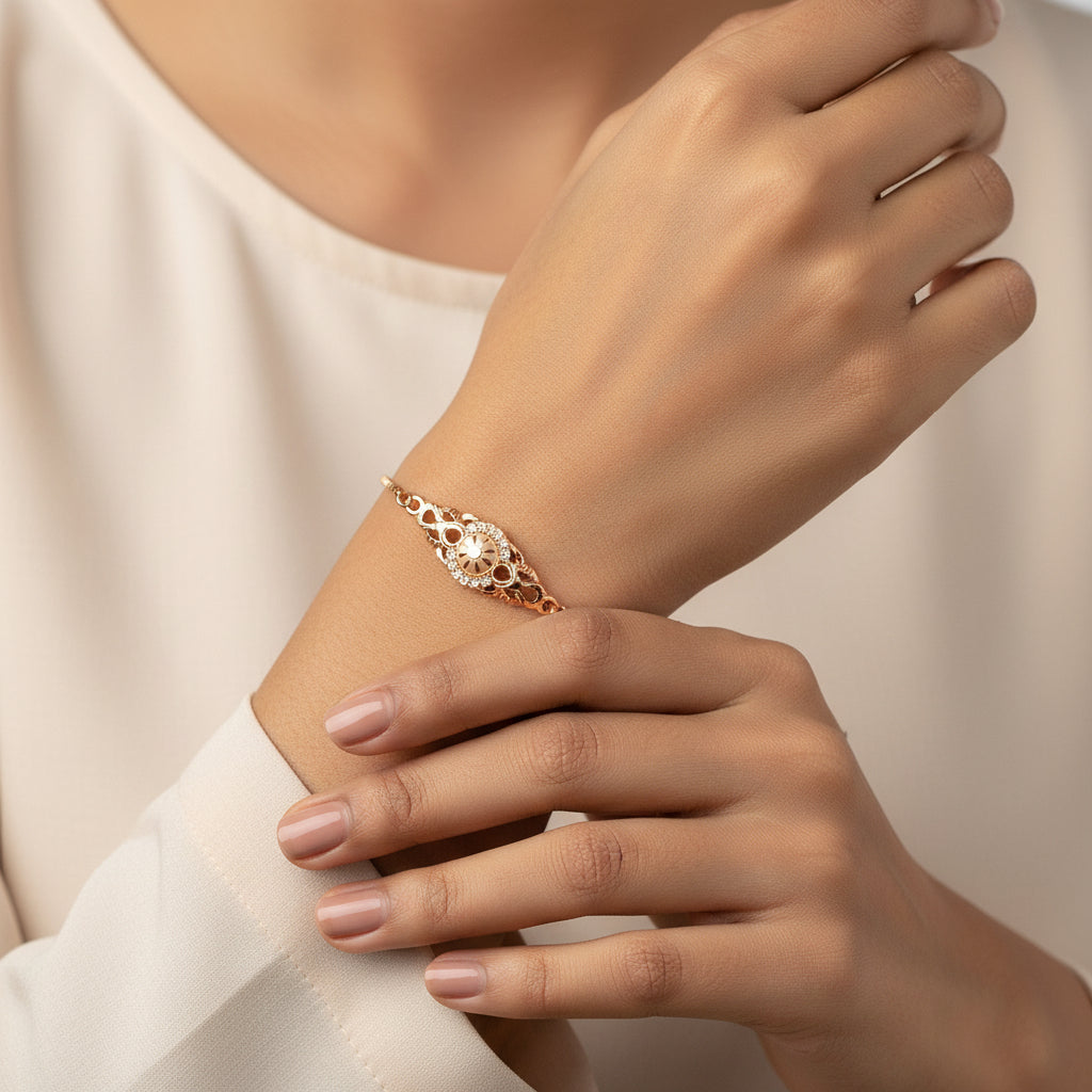 Contour Band- Golden Sleek Bracelet