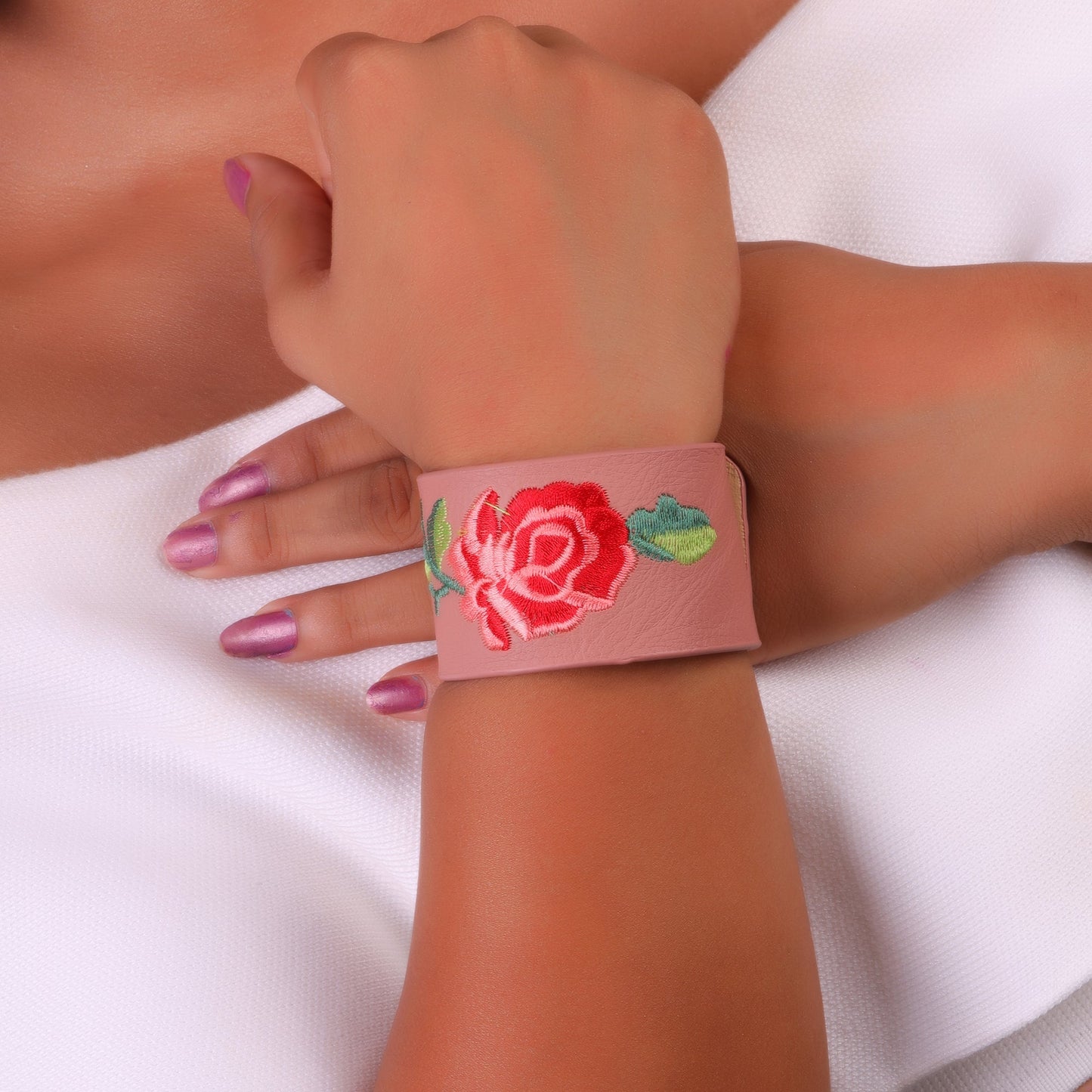 Bare Leather Bond- Statement Leather Bracelet