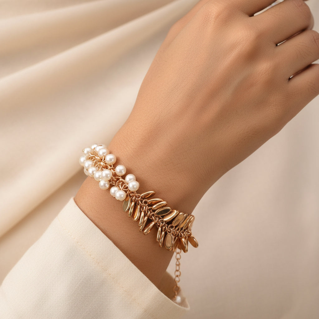 Pearl Pop- Pearl studded Bracelet