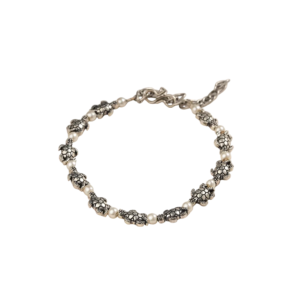 KurmRatna- Oxidised beaded bracelet