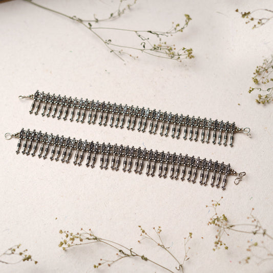 Ruprekha Payal- Silver oxidised Anklet