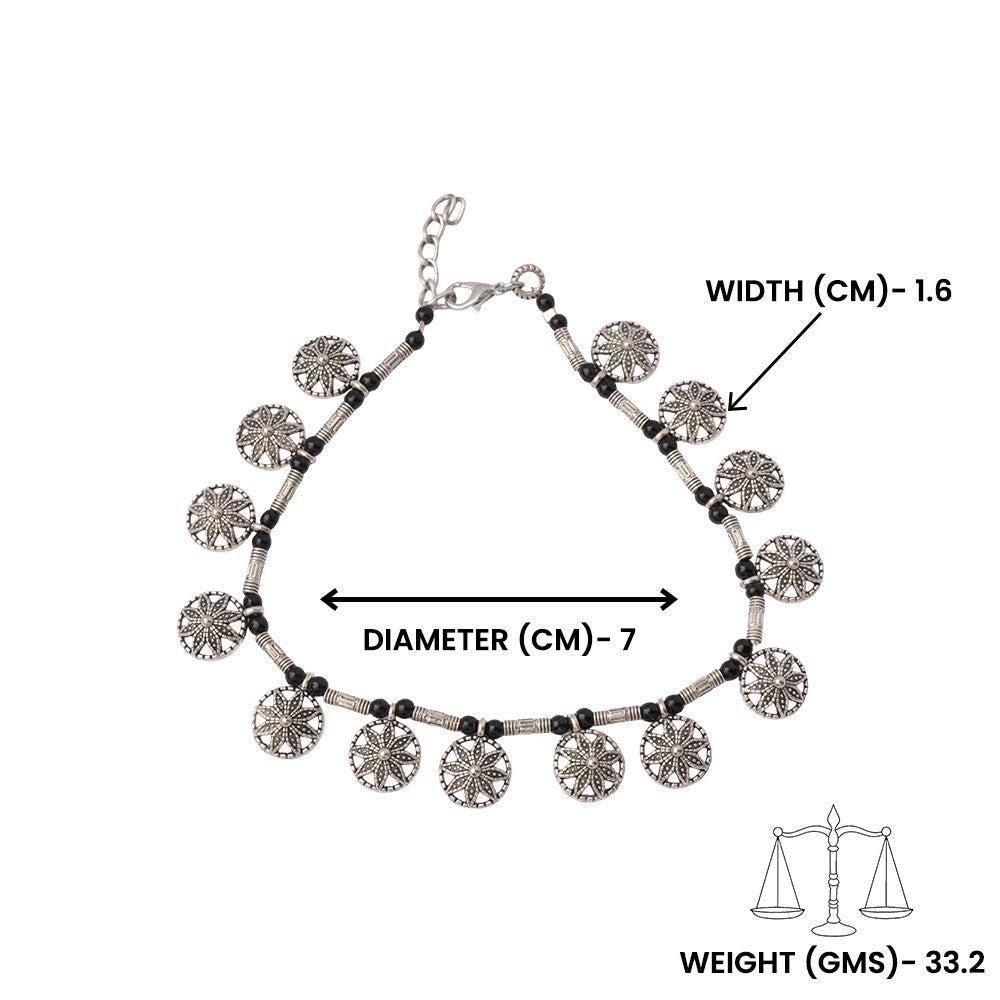 ShyamMani- Oxidised beaded bracelet