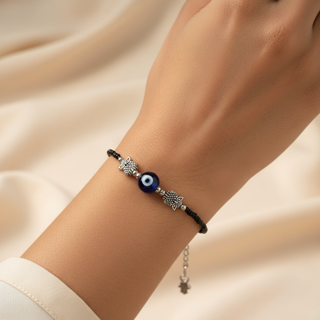 ShyamalUlooka- Oxidised beaded anklet