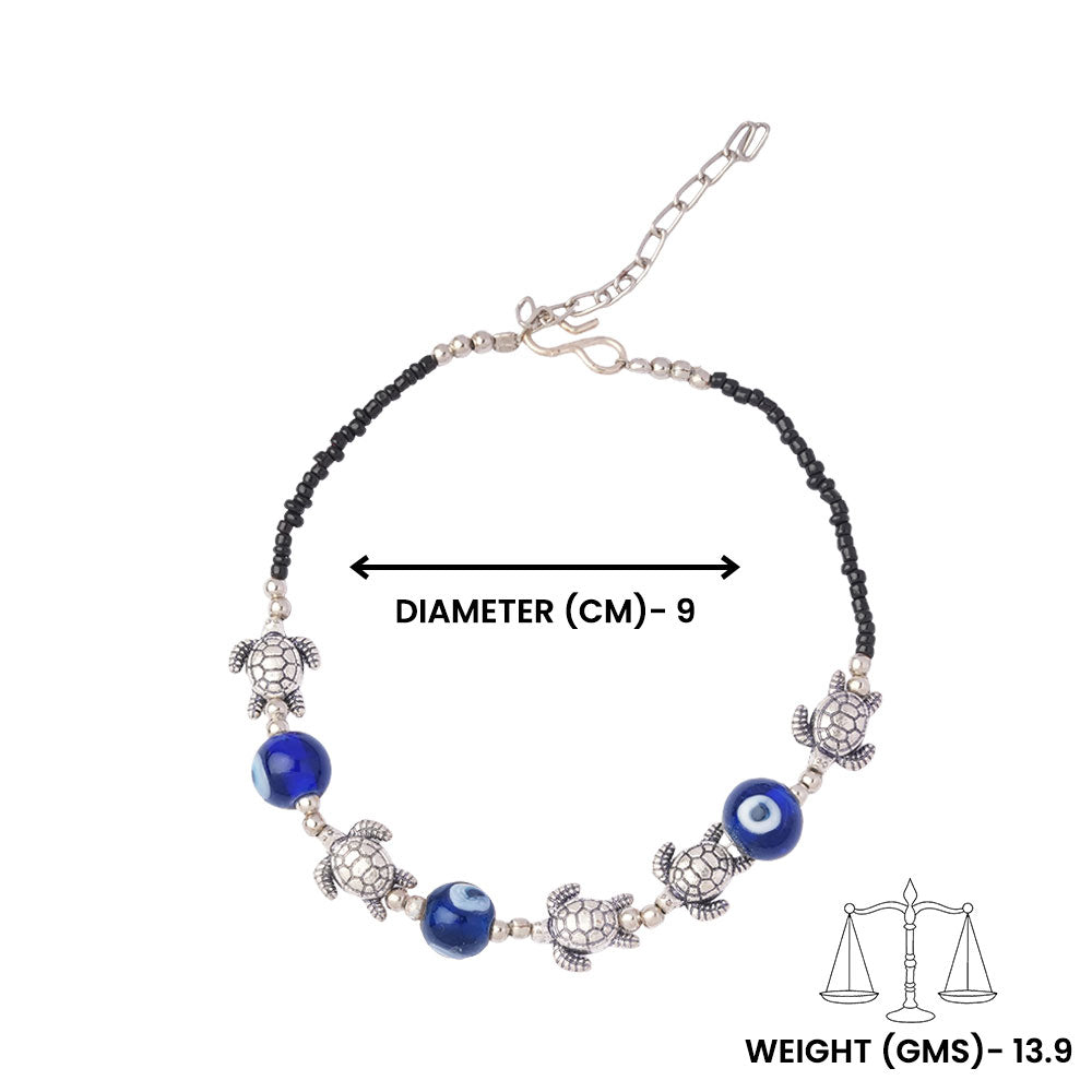 Jaladhara- Oxidised beaded anklet