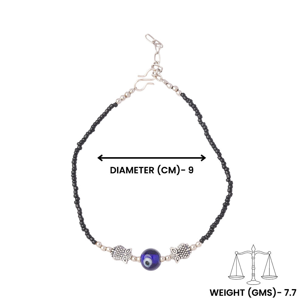 NazarKachhua- Oxidised beaded anklet