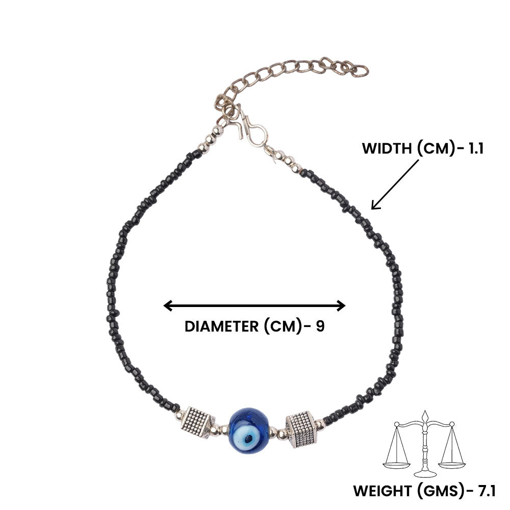 NetraBandh- Oxidised beaded anklet