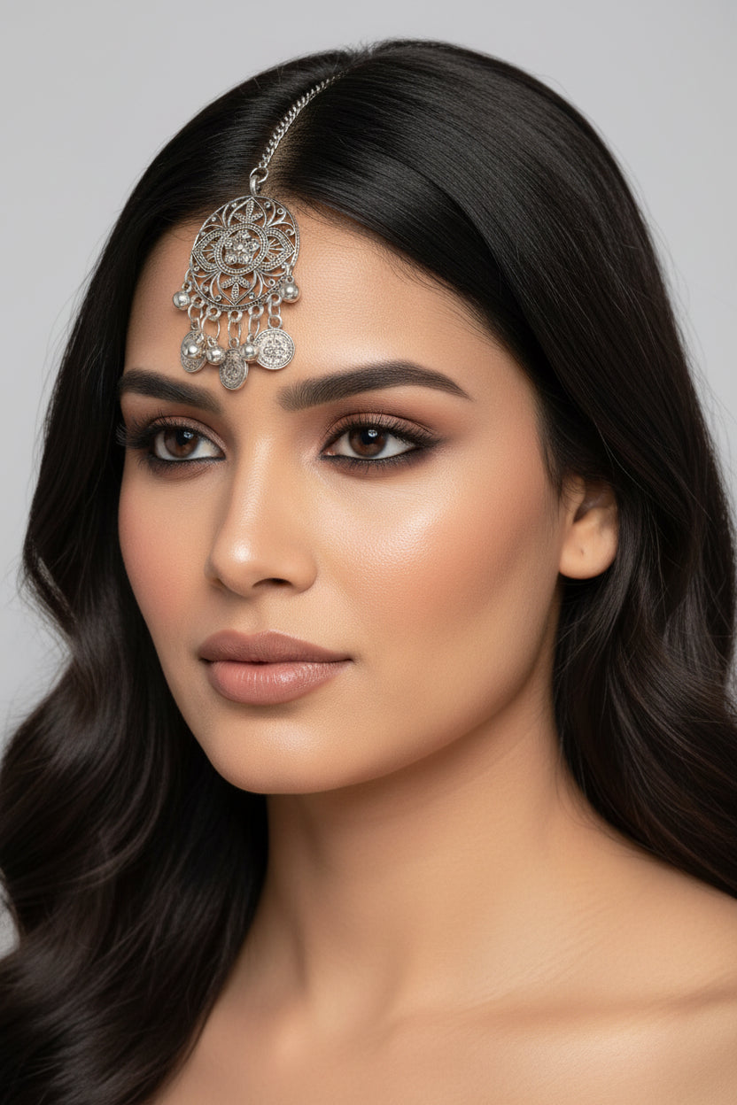 Phooltikka- Silver brass magtikka