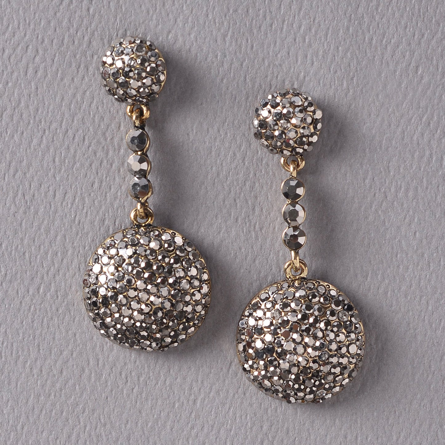 Luna Glow- Stone studded dangler earrings