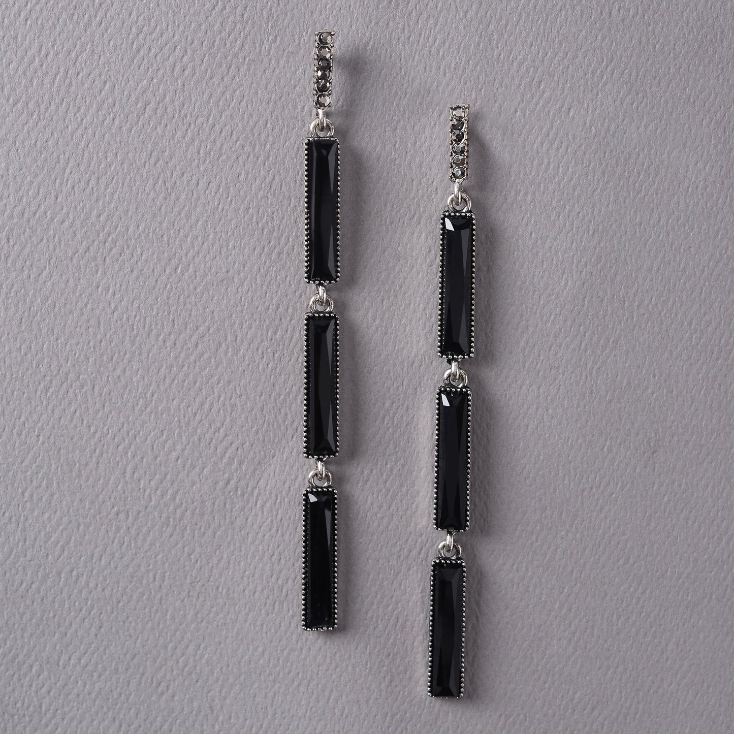 Etch Line- Stone studded Dangler Earrings