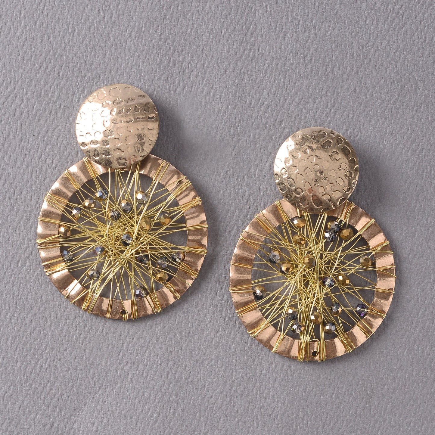Weaved beauty- Threaded dangler earrings