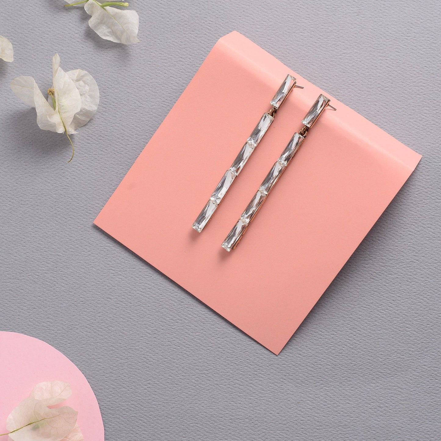 Spark Line- Minimal Long Dangler Earrings