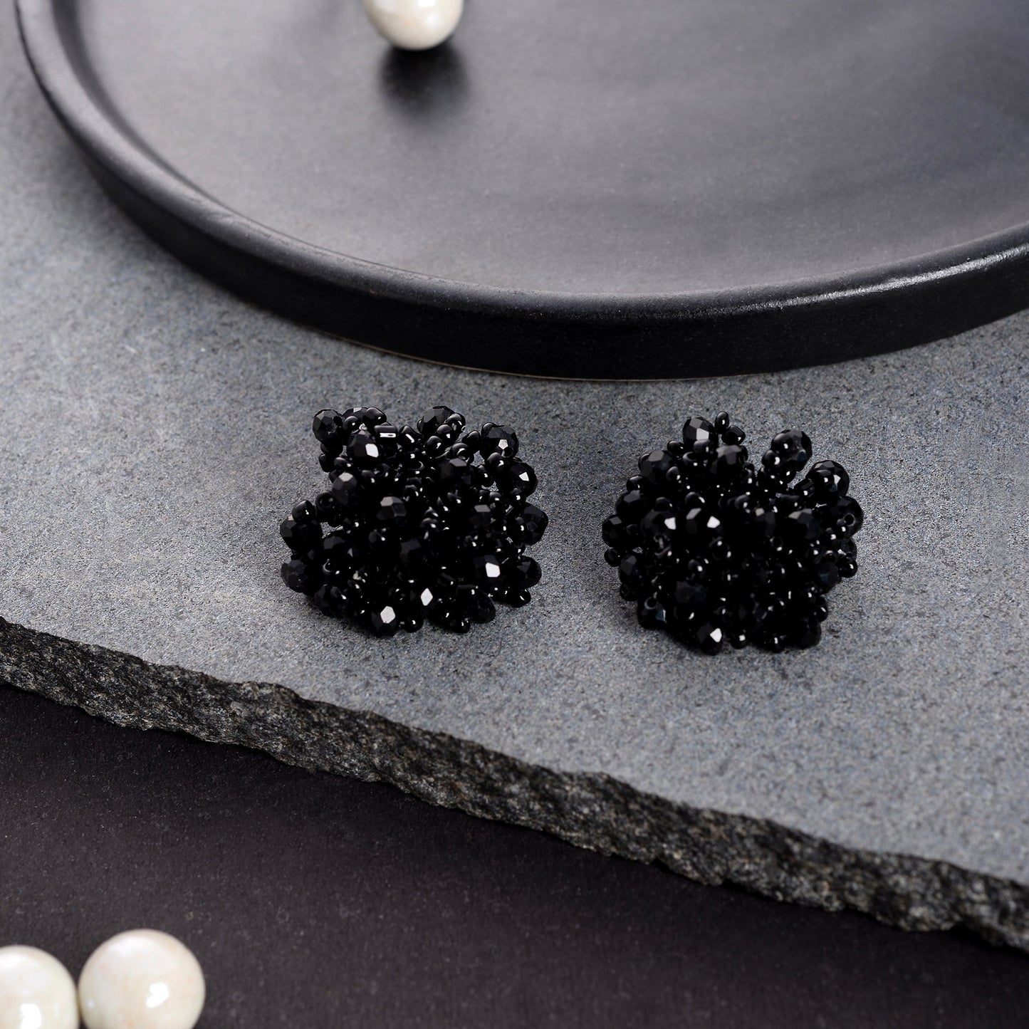 Mood Drop- Stone studded stud earrings