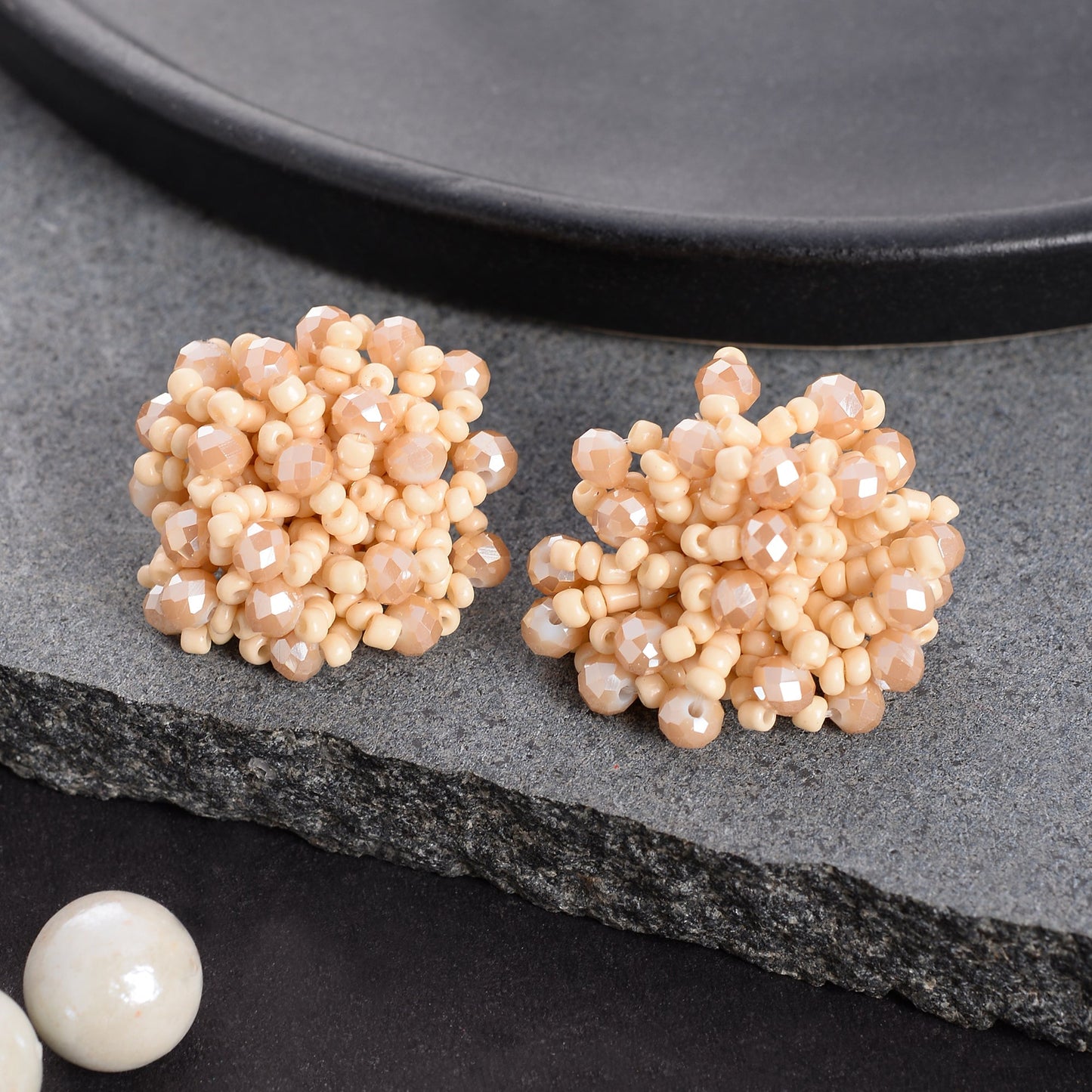 Mood Drop- Stone studded stud earrings