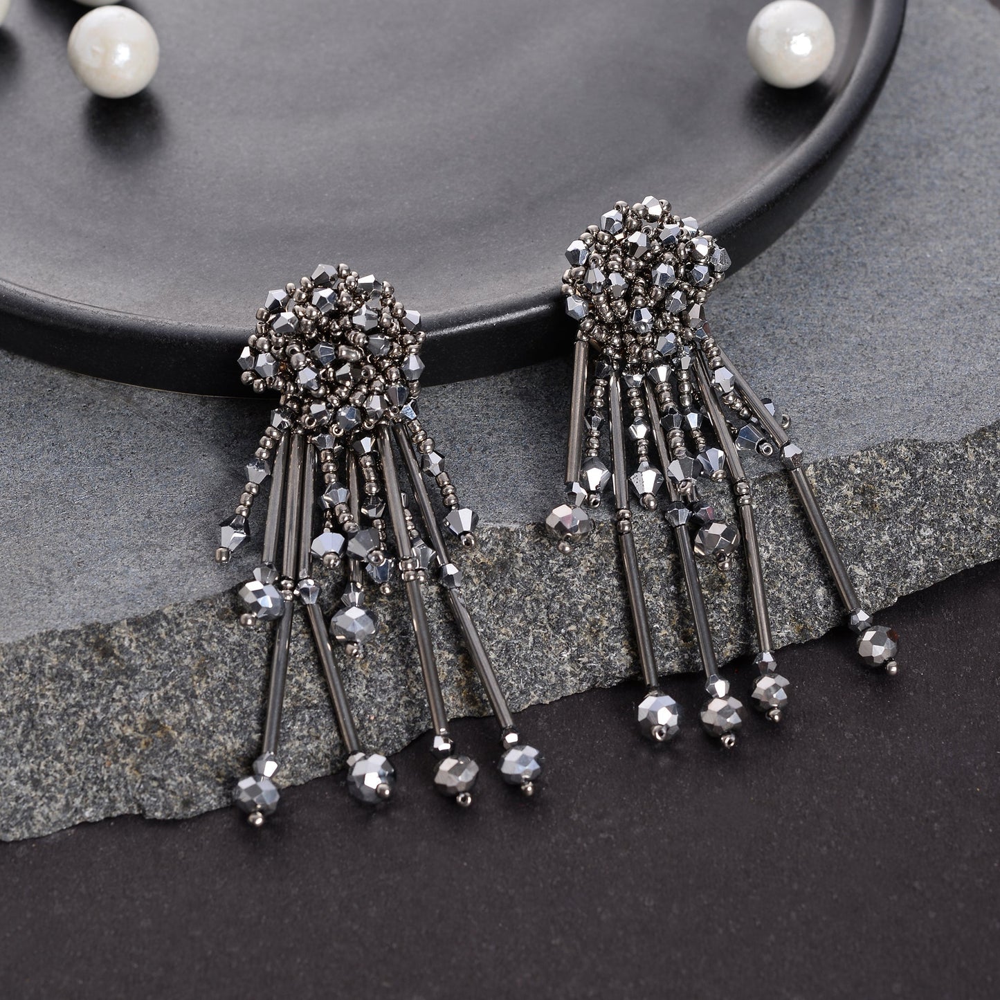 Disco Dazzle- Sparkly stone studded Dangler earrings