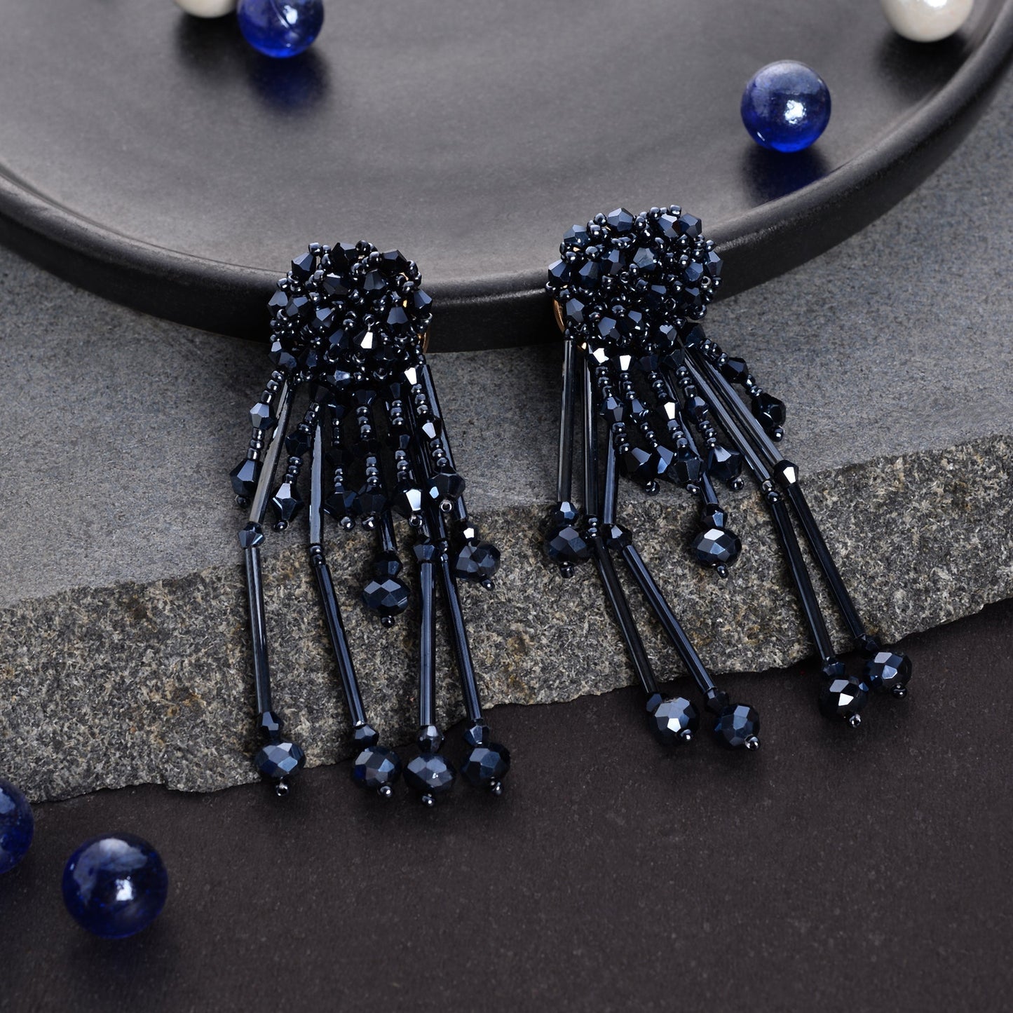 Disco Dazzle- Sparkly stone studded Dangler earrings