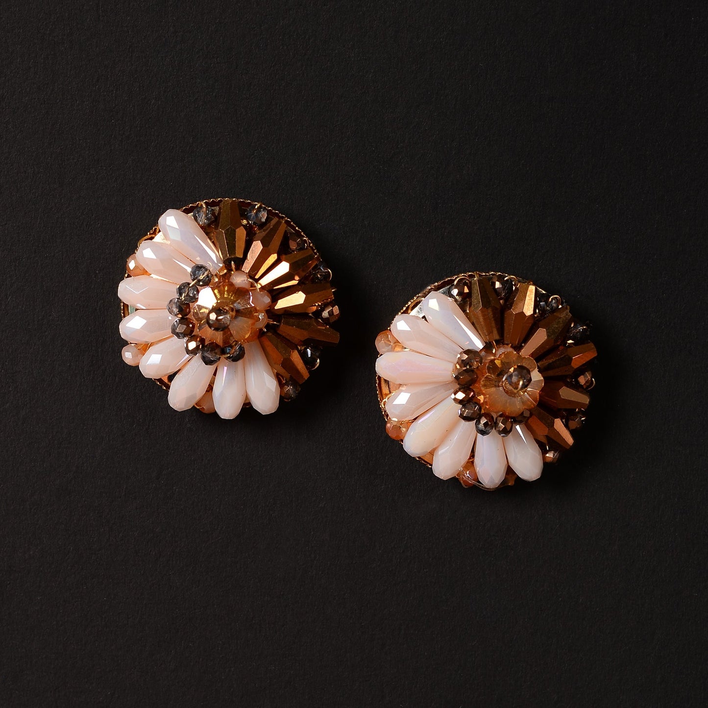 Bright Beauty- Stone studded stud earrings