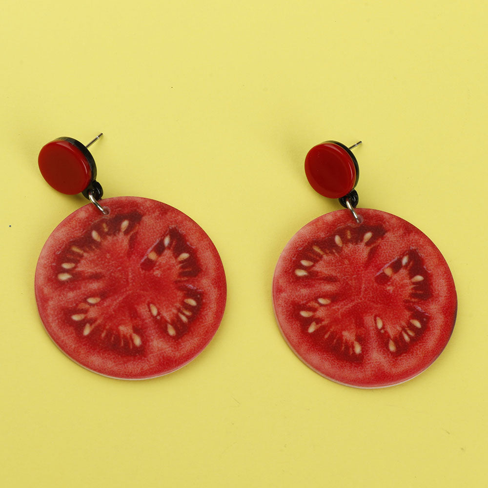 Tangy Tomato Earrings