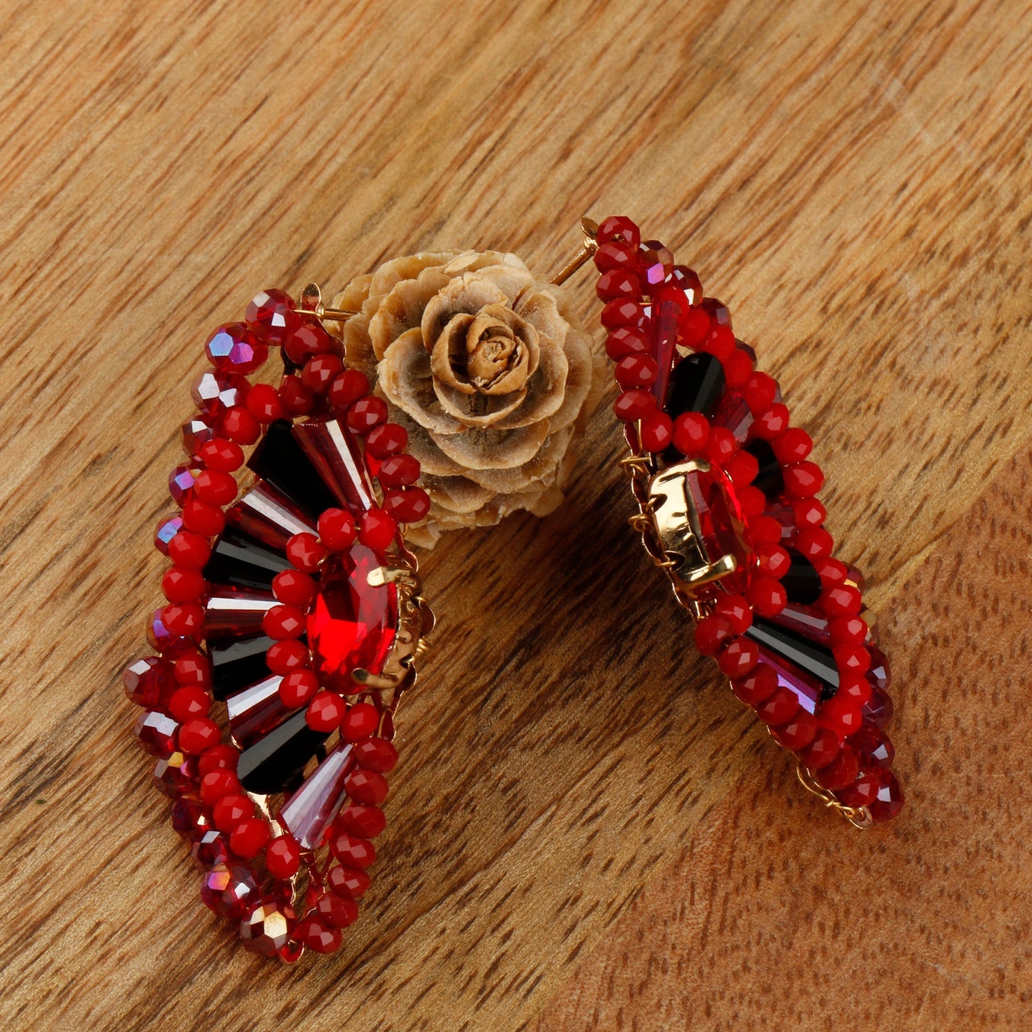 Wow wings- stone studded stud earrings