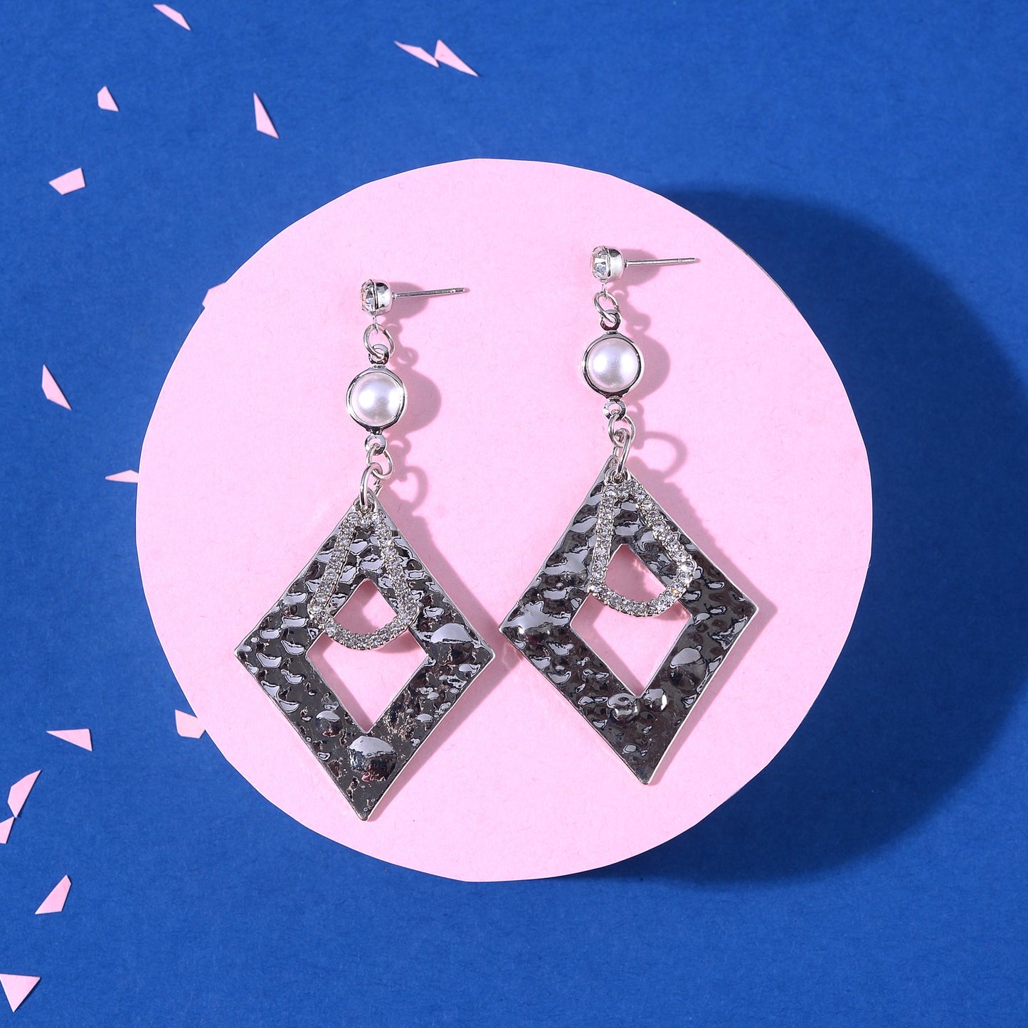 Golden Dew- Shiny Dangler earrings