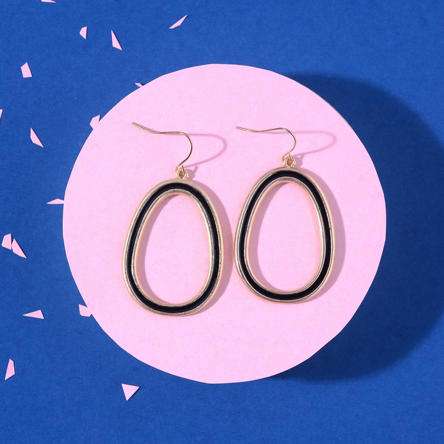 Soft Edge- Circular Dangler Earrings